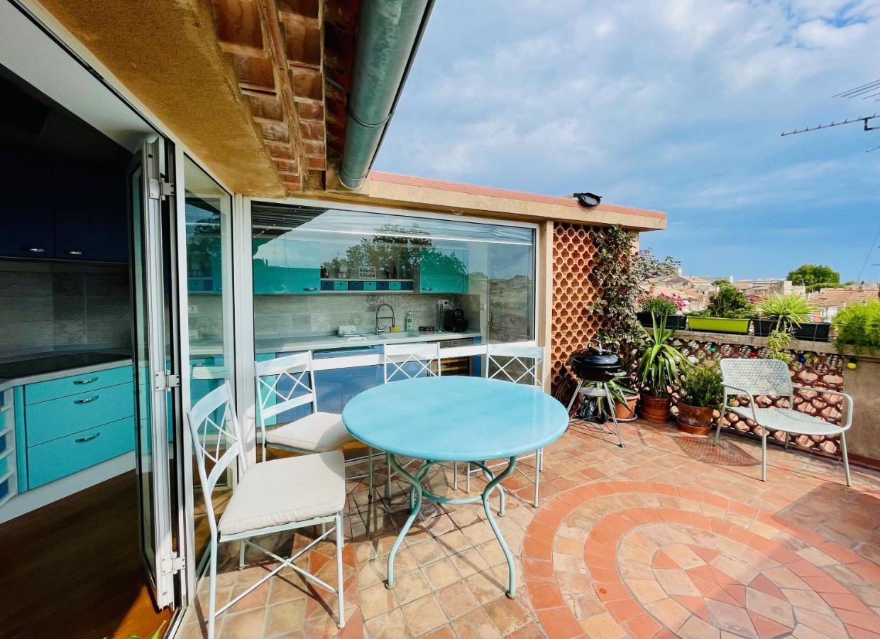 L'Atypique - T3 Grande Terrasse, Bbq Vue Et Cheminee Apartment Avignon Exterior photo